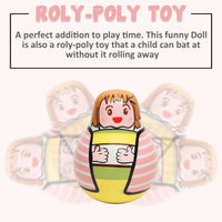 Thumbnail for Matoyi Wobbly Doll & Pink Rabbit Pull Along & Maraca Rattle For Kids - Distacart