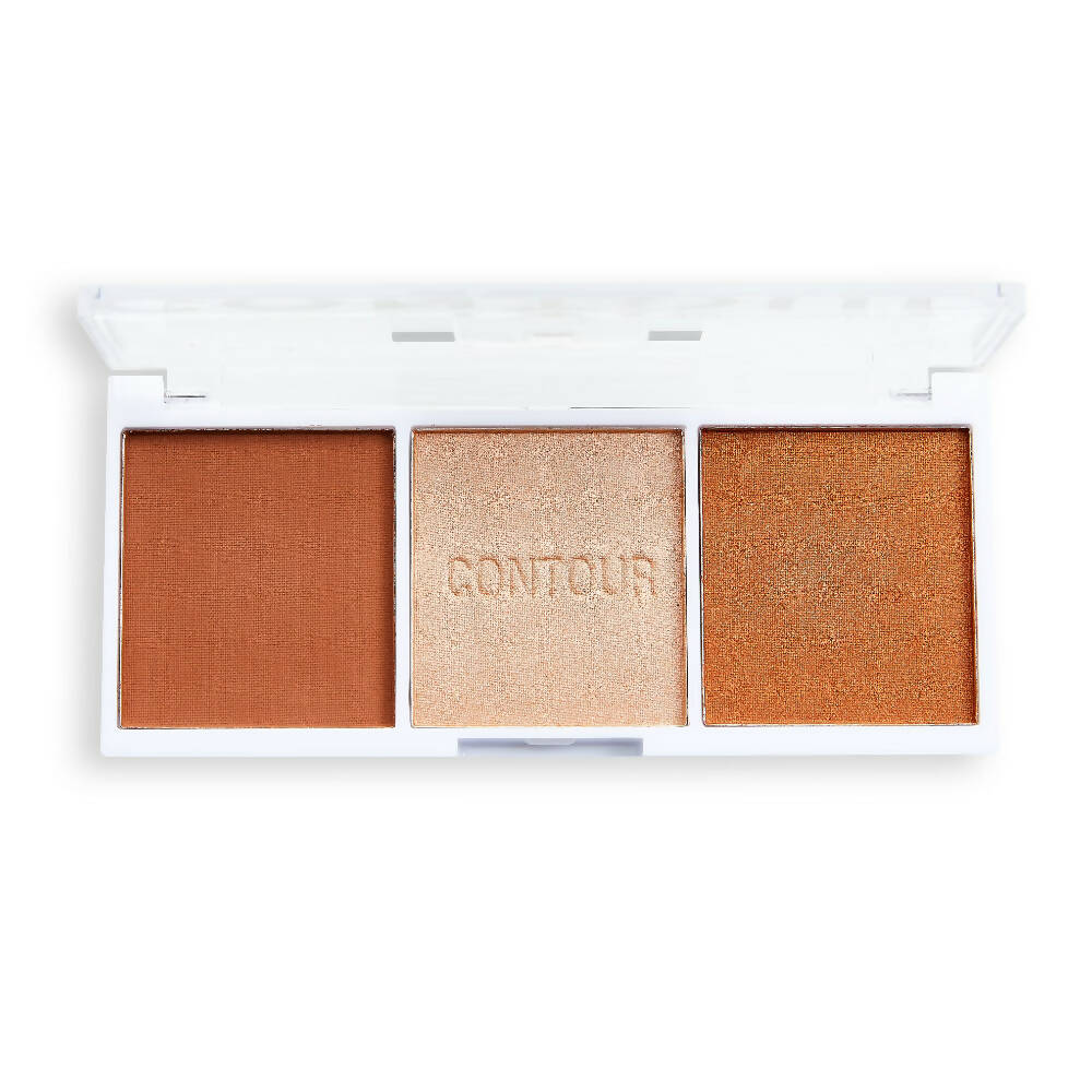 Revolution Relove Colour Play Contour Trio - Palette Baked Sugar - Distacart