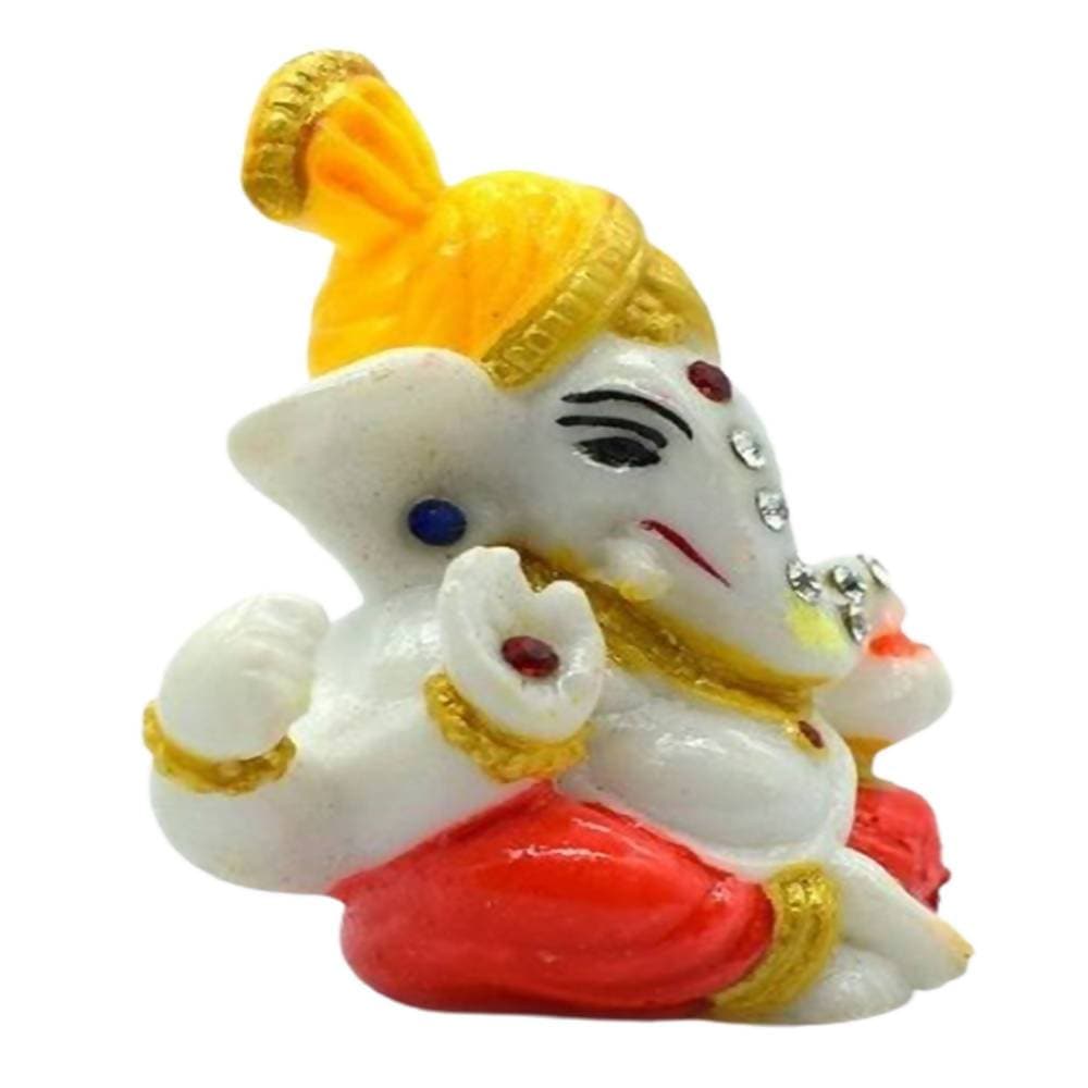 Puja N Pujari Pagadi Ganapati Idol For Car Dashboard