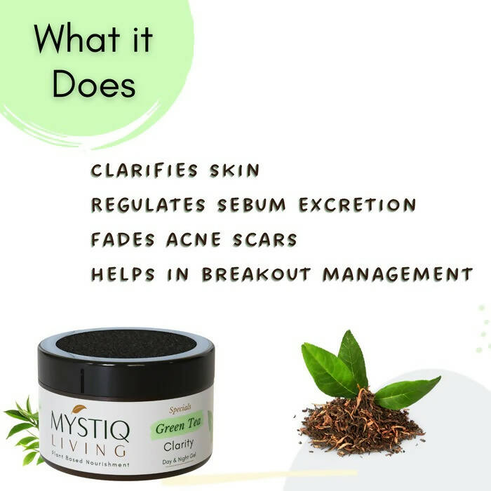 Mystiq Living Specials Green Tea Clarity Gel Cream - Distacart