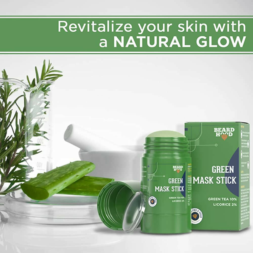 Beardhood Green Tea Cleansing Mask Stick for Face - Distacart