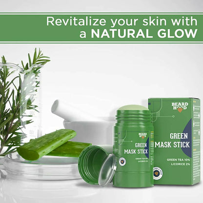 Beardhood Green Tea Cleansing Mask Stick for Face - Distacart