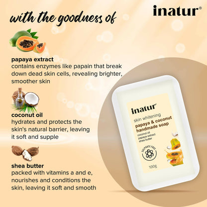 Inatur Papaya and Coconut Soap - Distacart