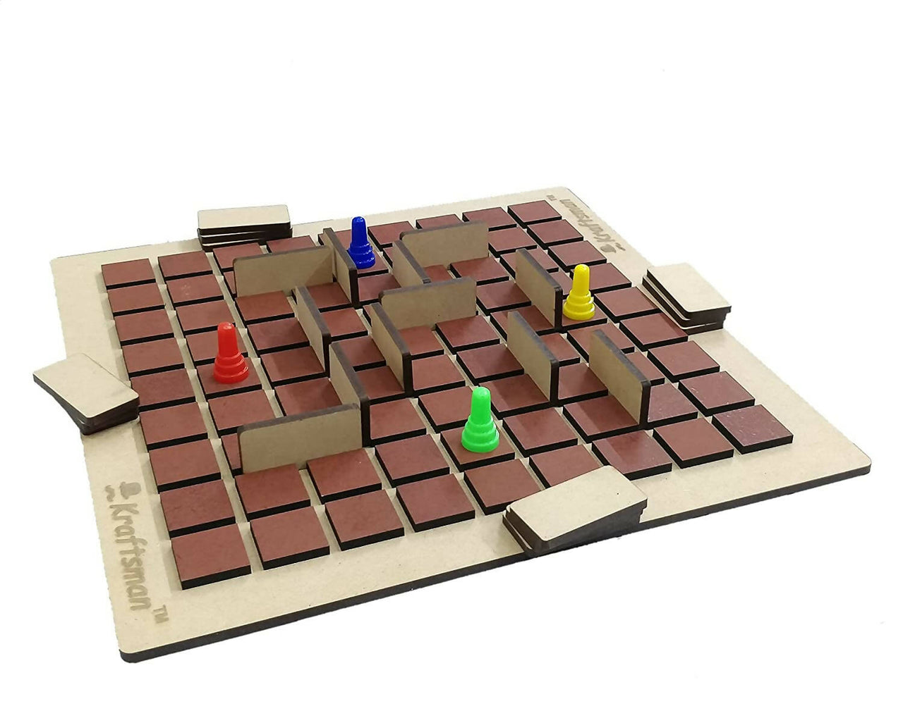 Kraftsman Wooden Corridor Board Game | 2-4 Players Board Game for All Age Groups - Distacart