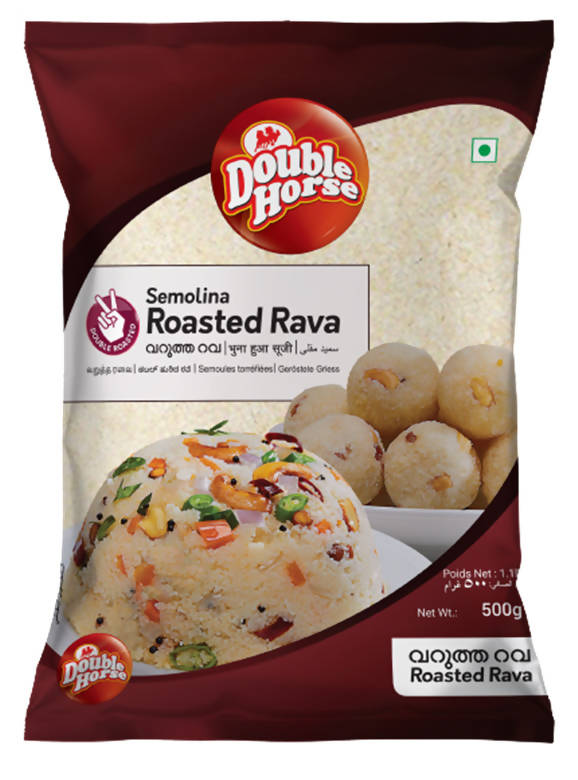 Double Horse Semolina Roasted Rava - Distacart