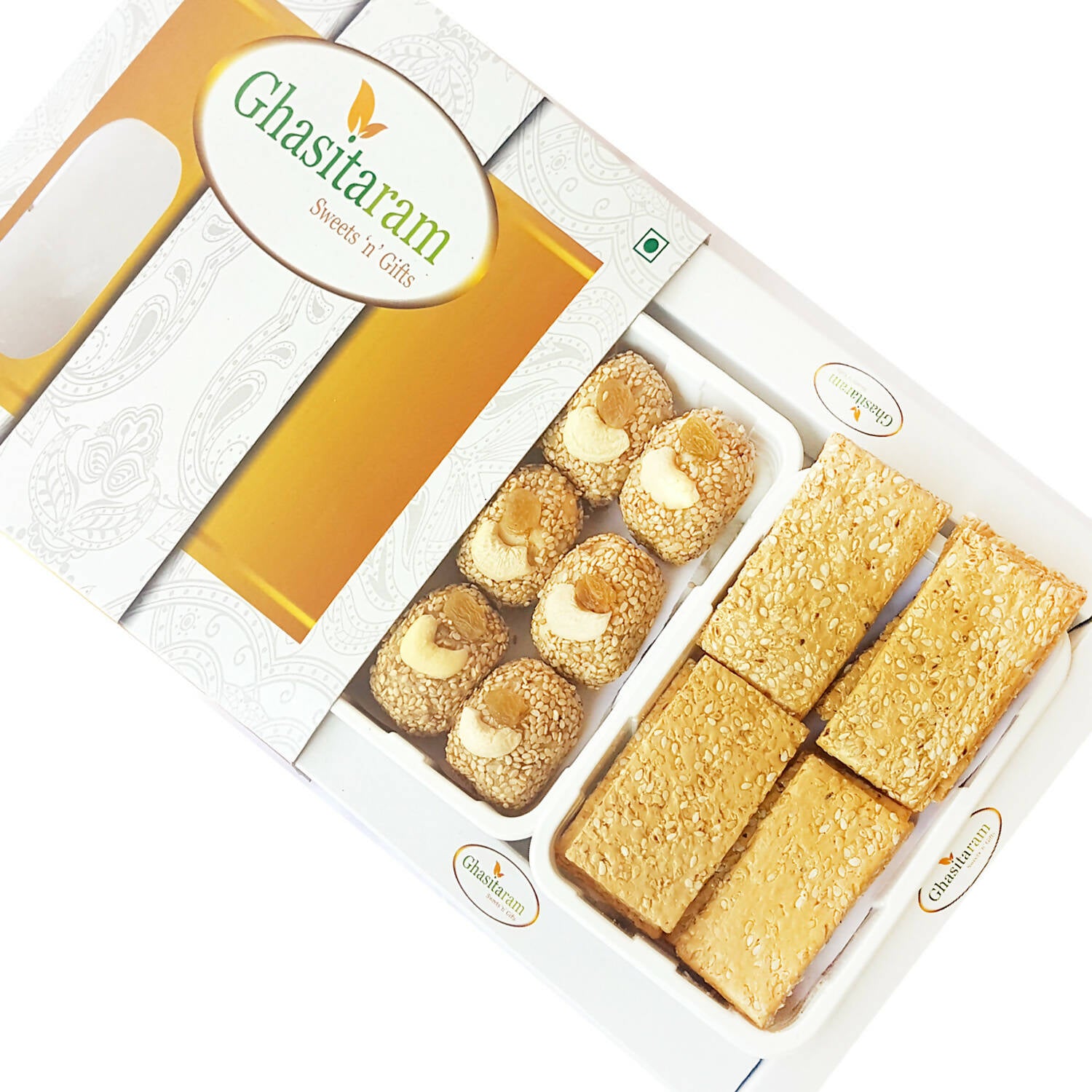 Ghasitaram Sankranti /Lohri Gifts Sweets-Til Laddoo And Gachak Hamper - Distacart