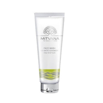 Mitvana Face Wash with Micro Scrubbers (with Olive & Tulsi) - Distacart