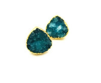 Thumbnail for Bling Accessories Natural Stone Aqua Drop Earrings
