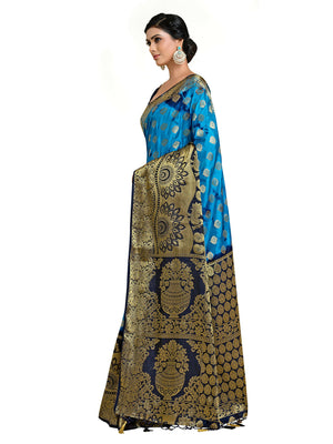 Mimosa Women's Banarasi Art Silk Multicolor Saree - Distacart