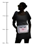 Thumbnail for Colorbar Pouch Lips & Lashes Flat Pouches (Set Of Two) - White+Blush Pink - Distacart