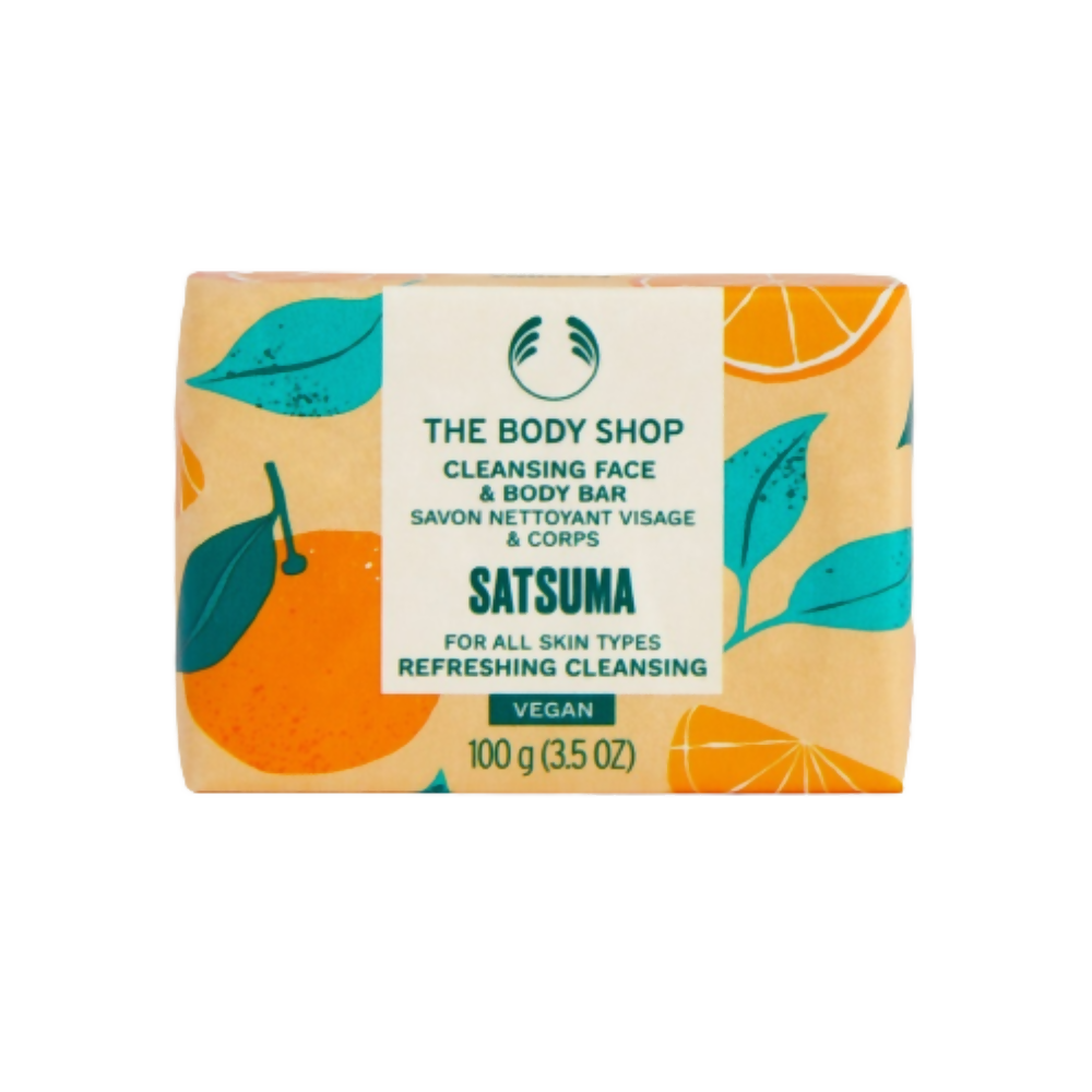 The Body Shop Satsuma Cleansing Face & Body Bar - Distacart