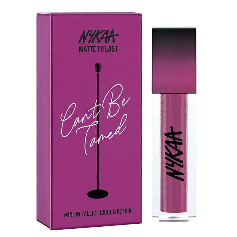 Nykaa Matte To Last! Mini Metallic Liquid Lipstick And Eyeshadow - Can't Be Tamed - Distacart