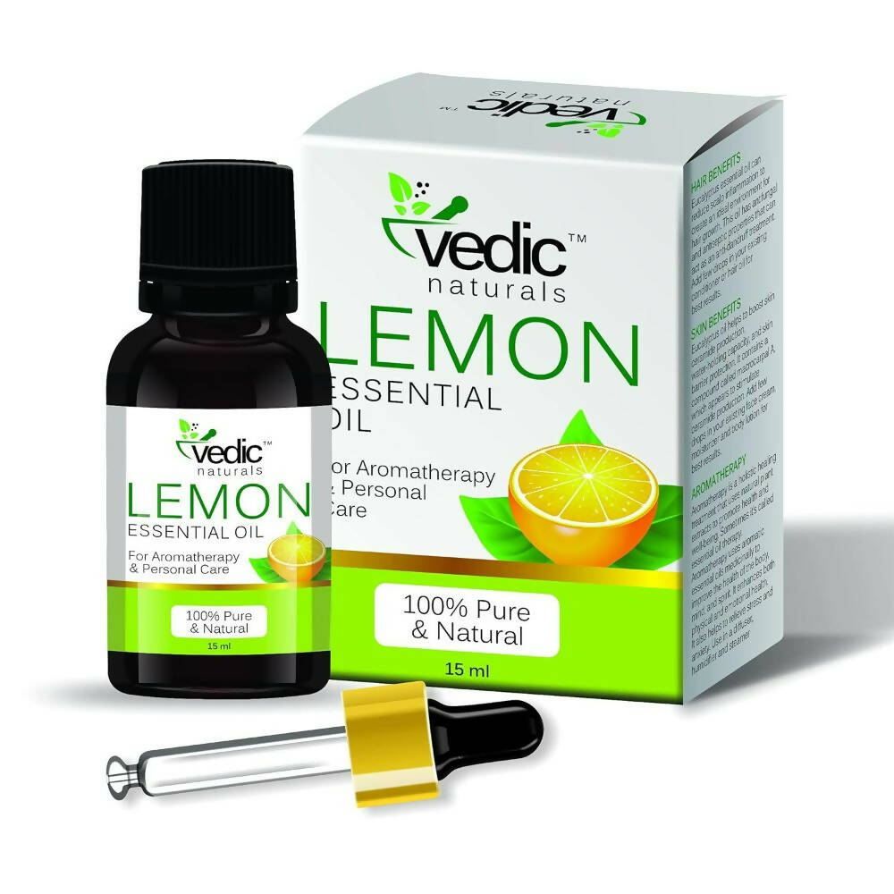 Vedic Naturals Lemon Essential Oil - Distacart