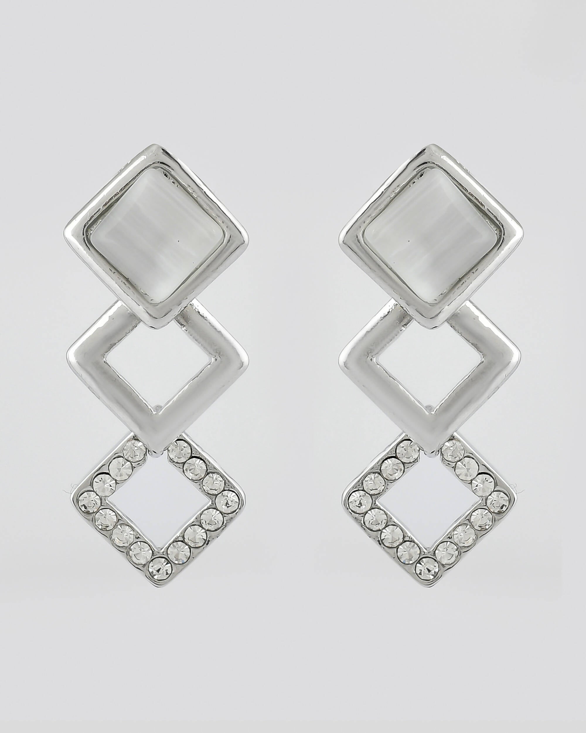 VOJ Stainless Steel Silver Silver Jewellery Set (Pack of 2) - Distacart