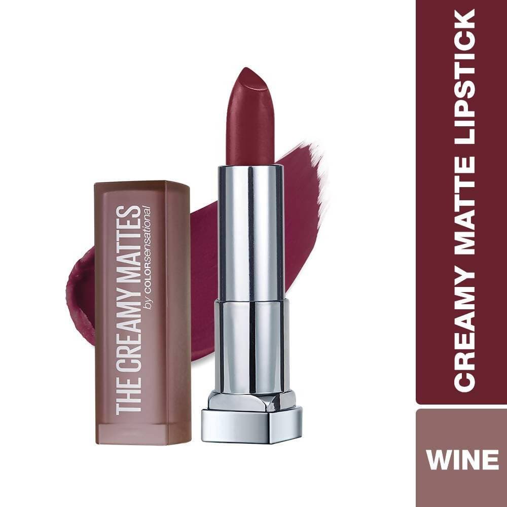 Maybelline New York Color Sensational Creamy Matte Lipstick / 696 Burgundy Blush - Distacart