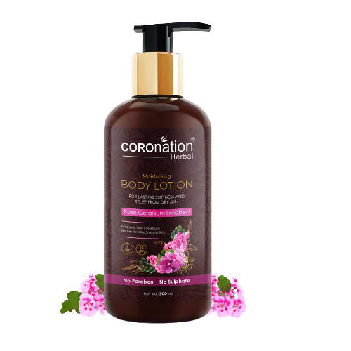 Coronation Herbal Rose Geranium Enriched Body Lotion - Distacart