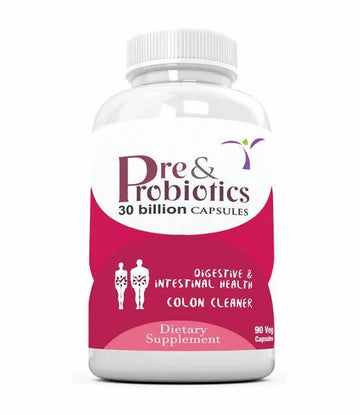Ramini Bio Nutrition Pre & Probiotics 30 Billion Veg Capsules - Distacart