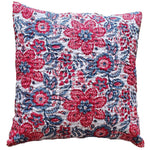 Thumbnail for The Decor Nook Red And Blue Floral Print Cushion Cover - Distacart