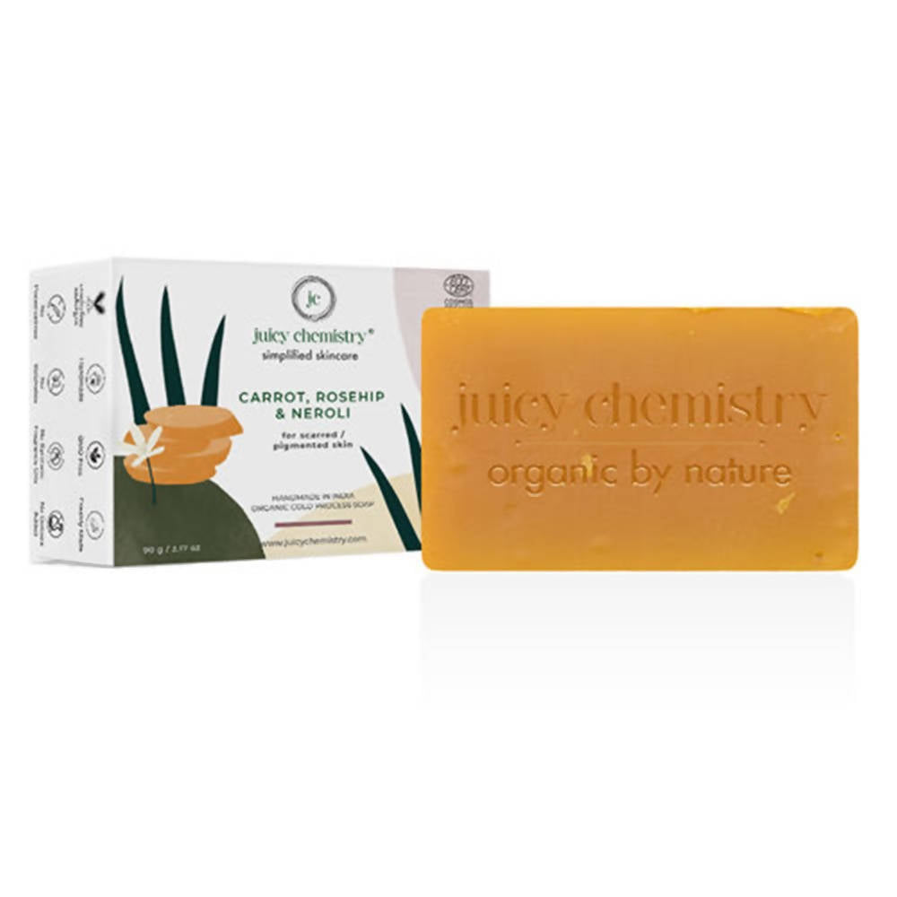 Juicy Chemistry Carrot , Rosehip & Neroli Soap For Scarred - Distacart