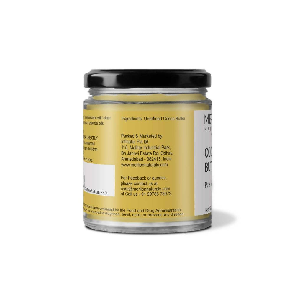 Merlion Naturals Cocoa Butter (Pure & Unrefined) - Distacart