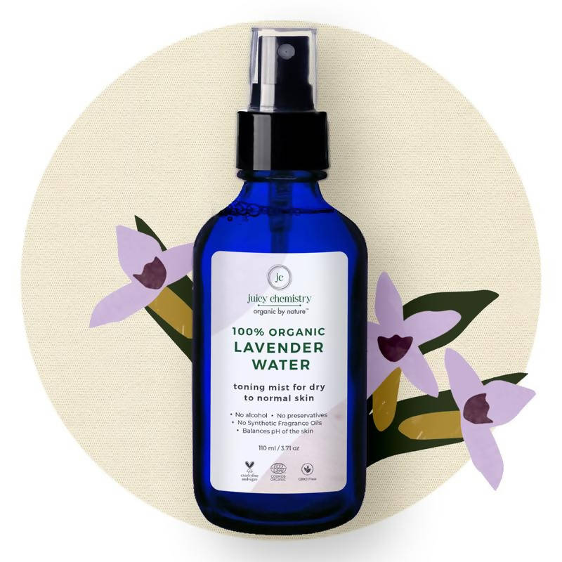 Juicy Chemistry Lavender Water Toner for Dry & Dull Skin - Distacart