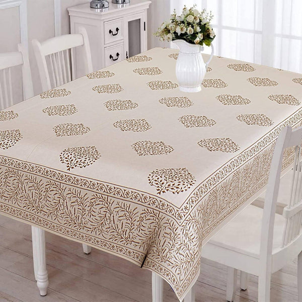 Urbano Homz Table Cloth for 6 Seater Dining Table - Cream - Distacart