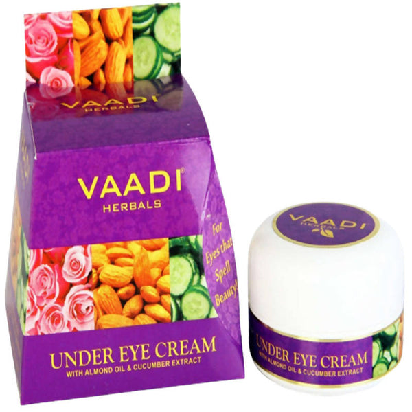 Vaadi Herbals Under Eye Cream Almond Oil and Cucumber Extract - Distacart