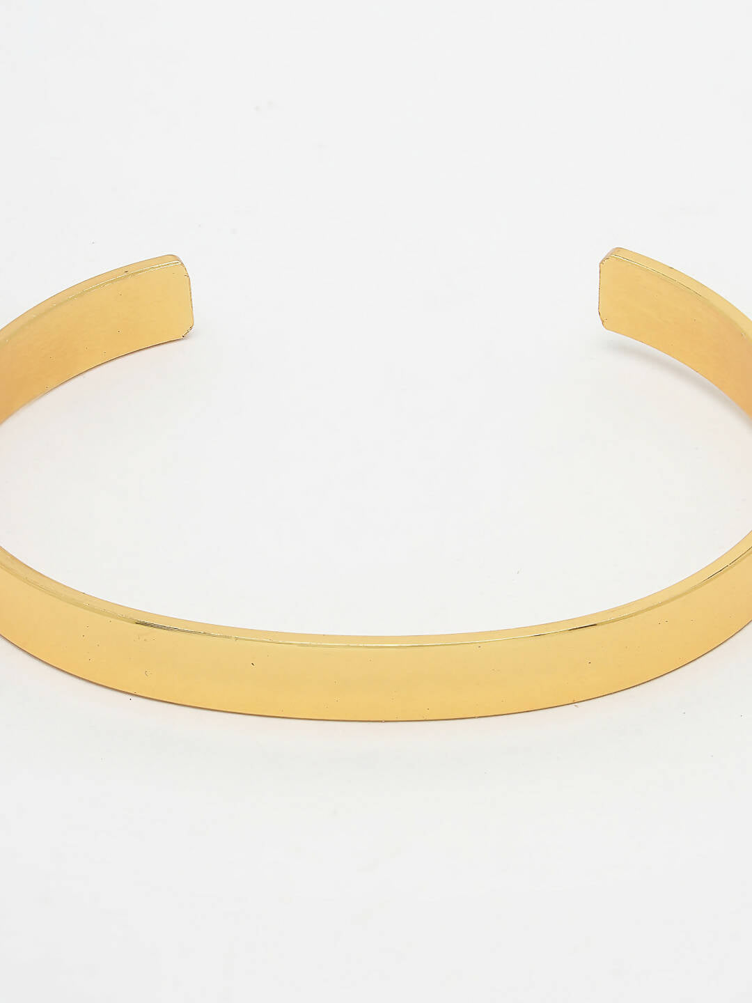 NVR Men Gold Stainless Steel Cuff Bracelet - Distacart