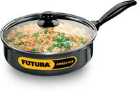 Thumbnail for Hawkins Futura Non-stick Curry Pan 24 cm Diameter with Glass Lid 3.25 L (NCP325G) - Distacart