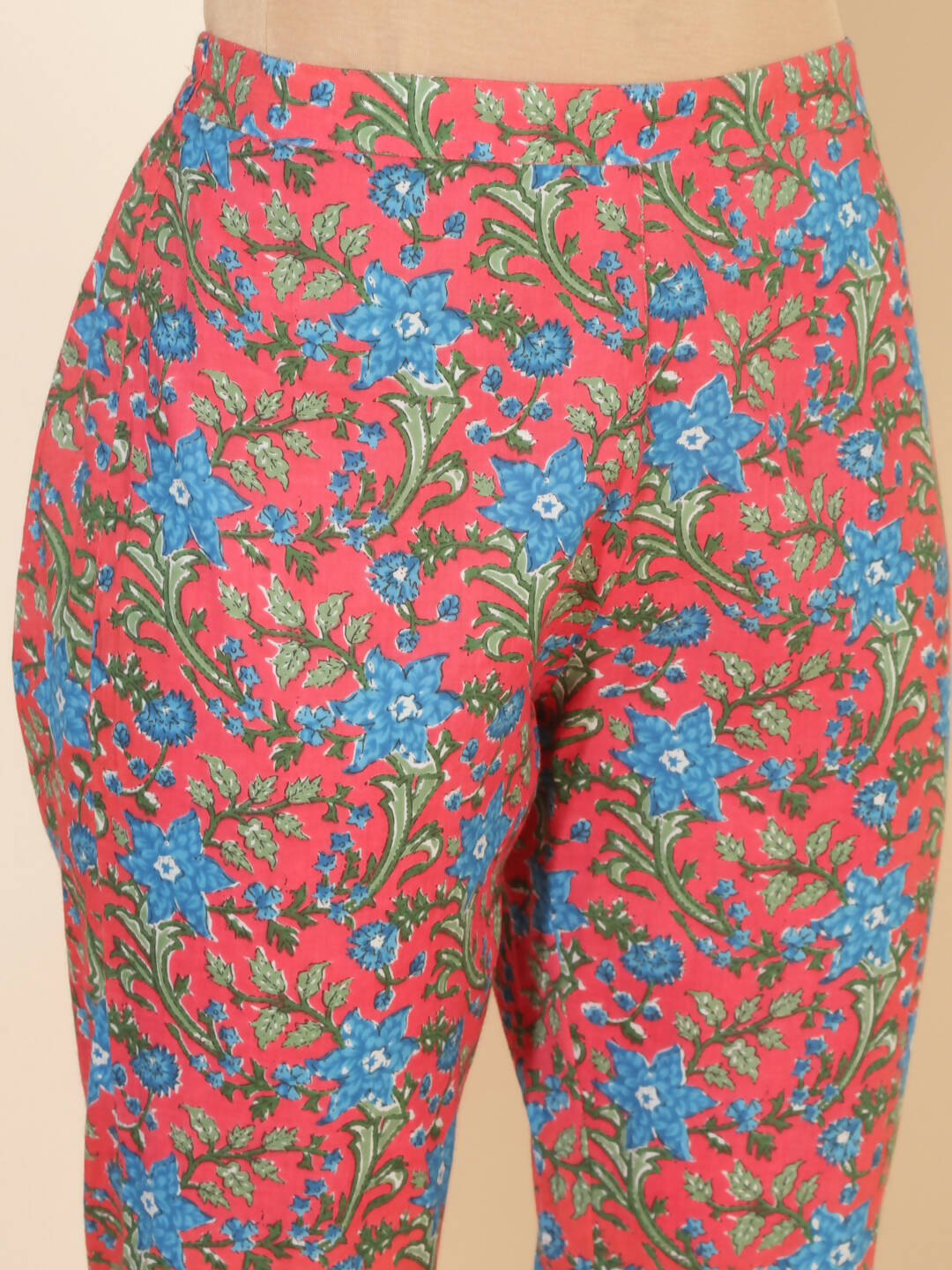 Janasya Women's Pink Cotton Floral Printed Casual Regular Co-ords - Distacart