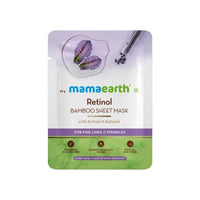 Thumbnail for Mamaearth Retinol Bamboo Sheet Mask For Fine Lines & Wrinkles