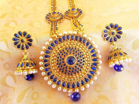 Thumbnail for Blue Color Kemp Long Necklace Set