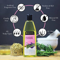 Thumbnail for Soulflower Pure & Natural Rosemary Lavender Healthy Hair Oil Online