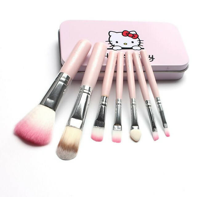 Favon Pack of 7 Hello Kitty Professional Makeup Brushes with Case - Distacart