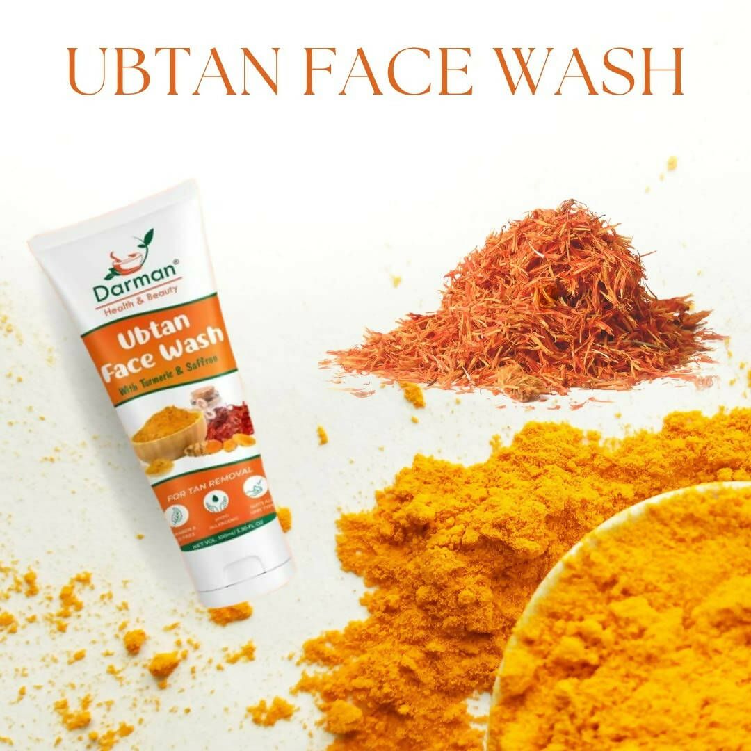 Darman Ubtan Face Wash with Turmeric & Saffron - Distacart