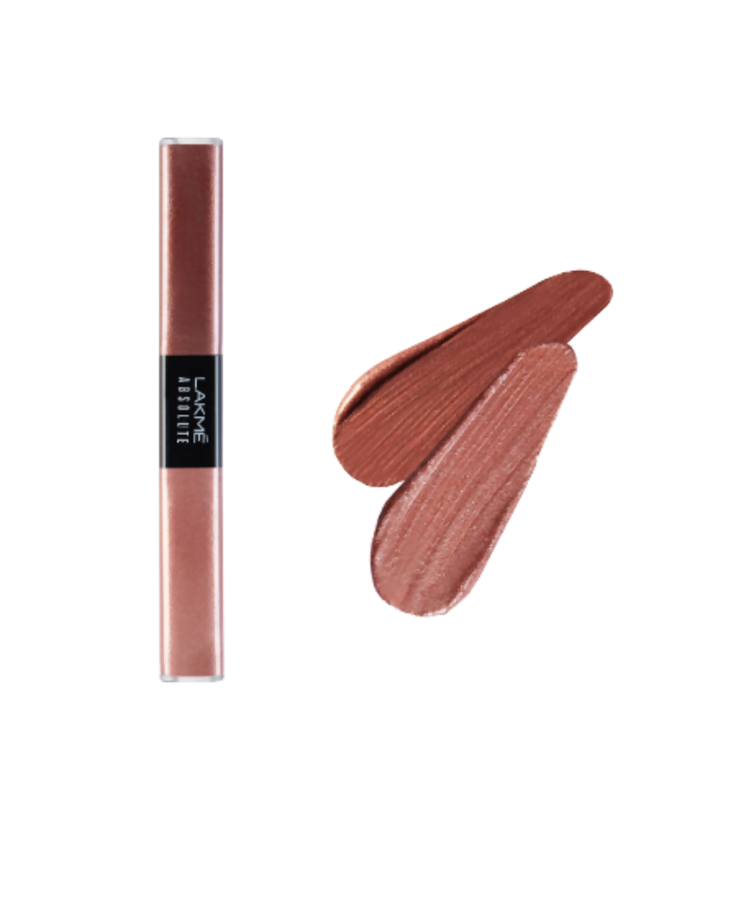 Lakme Absolute Explore Liquid Eye Shadow - Pink Champagne & Copper Glitter - Distacart