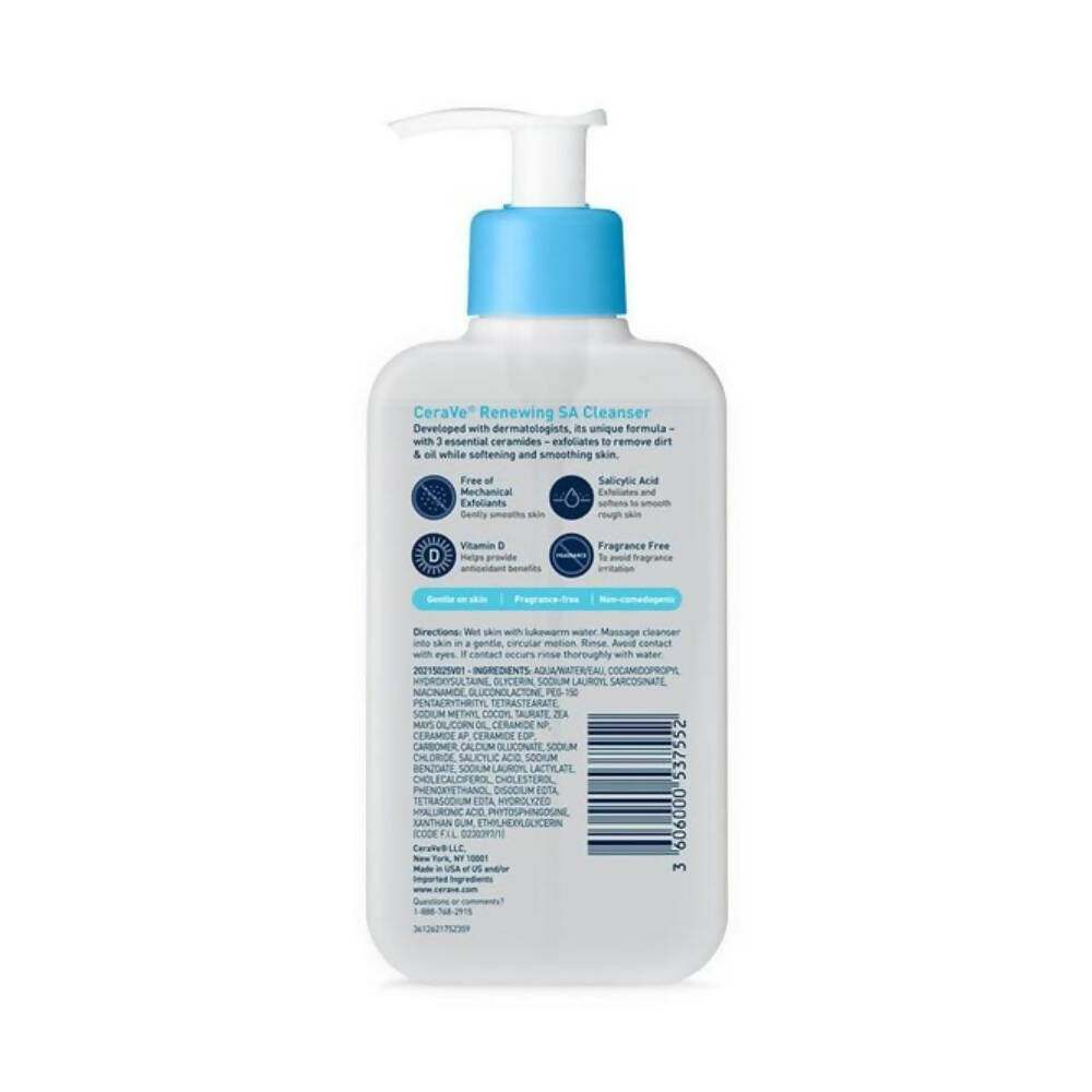 Cerave SA Smoothing Cleanser for Dry Rough Bumpy Skin - Distacart
