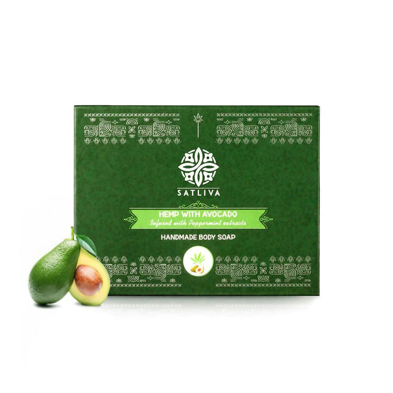 Satliva Hemp with Avocado &amp; Essential Oil Handmade Body Soap - Distacart