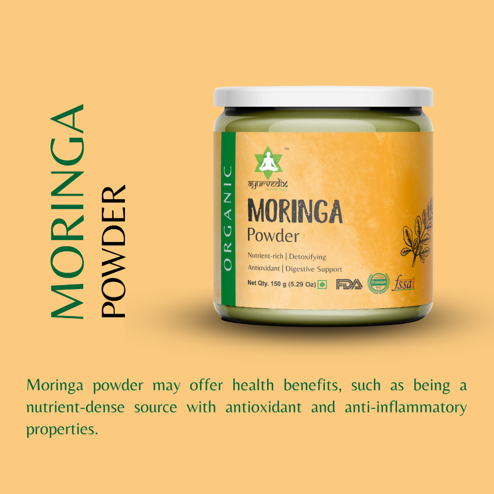 Ayurvedix Organic Moringa Leaf Powder - Distacart
