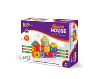 Thumbnail for Kipa Multi Colored 120 Pieces Mega Jumbo Happy Home House Building Block with Attractive Windows and Smooth Rounded Edges Blocks Game Fun - Distacart