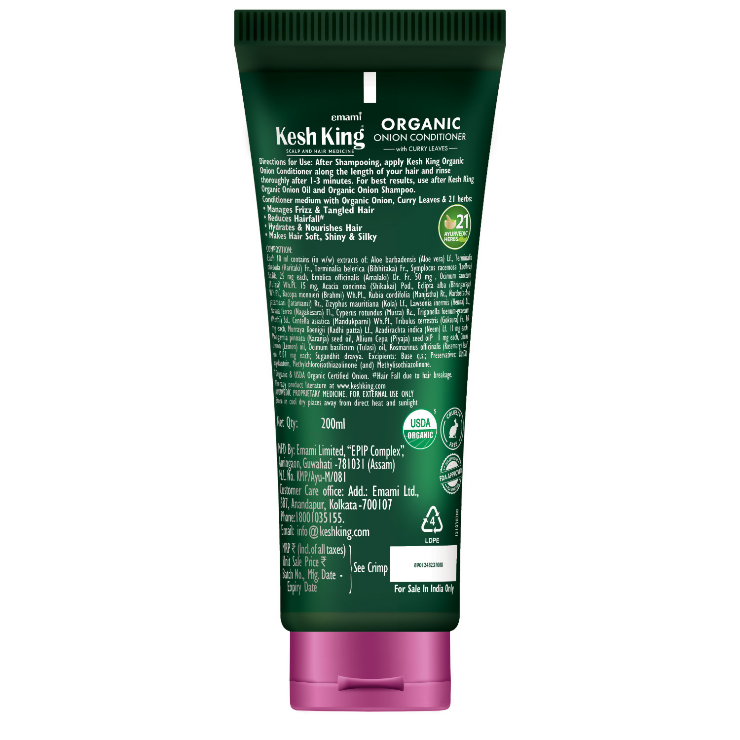 Emami Kesh King Organic Onion Conditioner - Distacart
