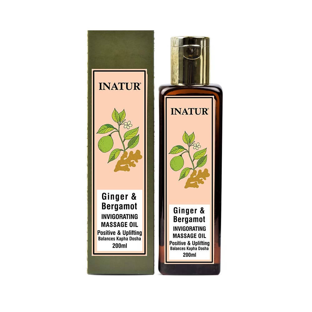 Inatur Ginger & Bergamot Invigorating Massage Oil
