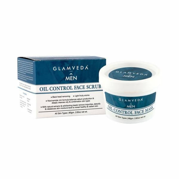 Glamveda Men Oil Control With Aha, Bha &amp; Niacinamide Face Mask