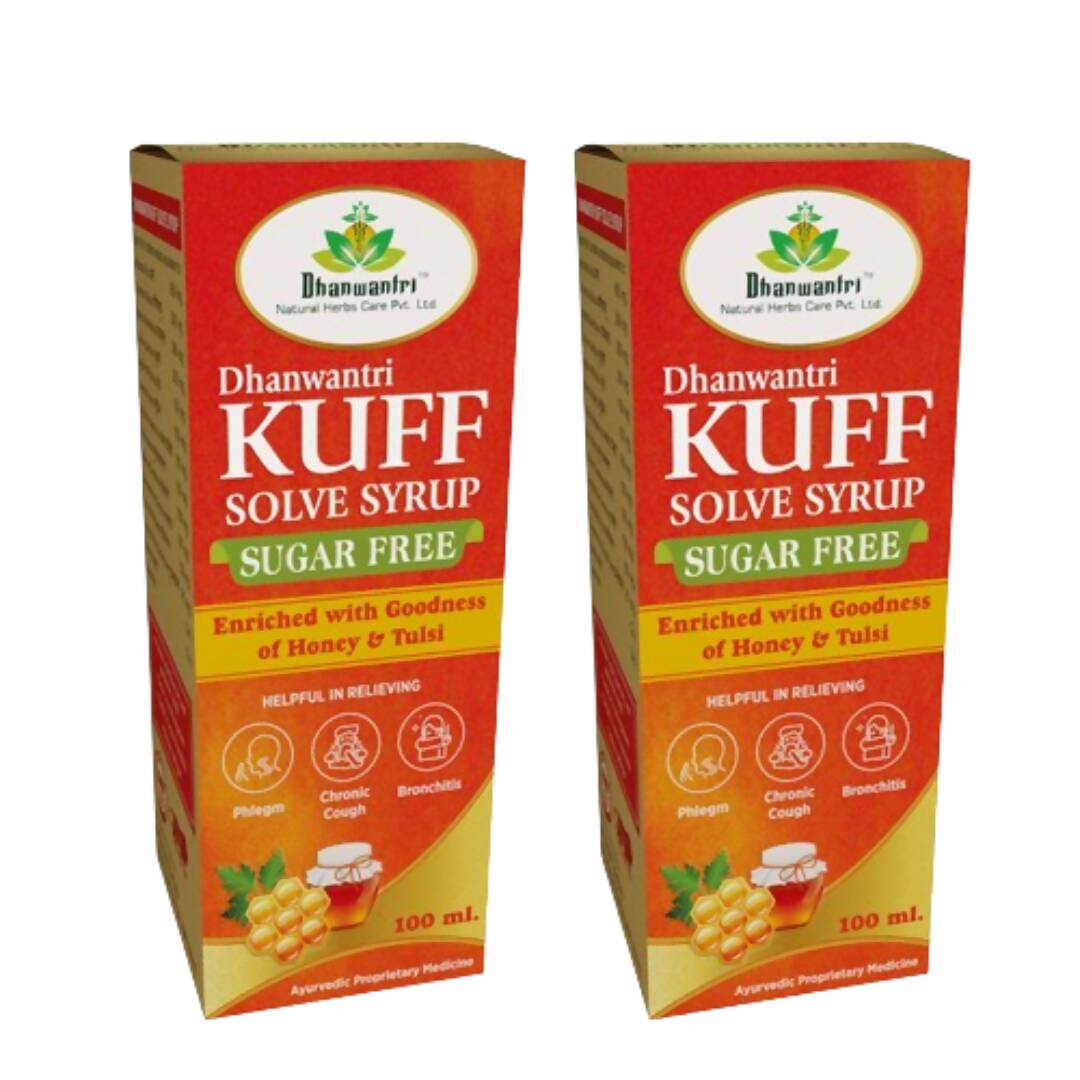 Dhanwantri Kuff Solve Syrup (Sugar Free) - Distacart