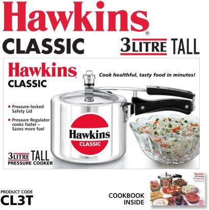 Hawkins Classic 3 L Tall Pressure Cooker (CL3T) - Distacart