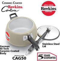 Thumbnail for Hawkins Ceramic Coated Contura 5 L Pressure Cooker (CAG50) - Distacart