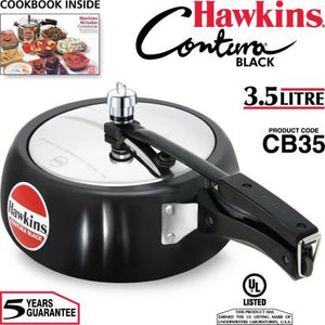 Hawkins Contura Black 3.5 L Pressure Cooker (CB35) - Distacart