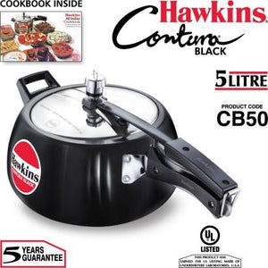 Hawkins Contura Black 5 L Pressure Cooker (CB50) - Distacart