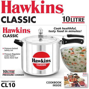 Hawkins Classic 10 L Pressure Cooker (CL10) - Distacart