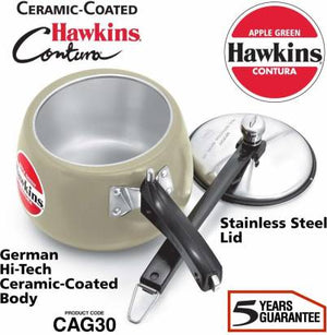 Hawkins Ceramic Coated Contura 3 L Pressure Cooker (CAG30) - Distacart